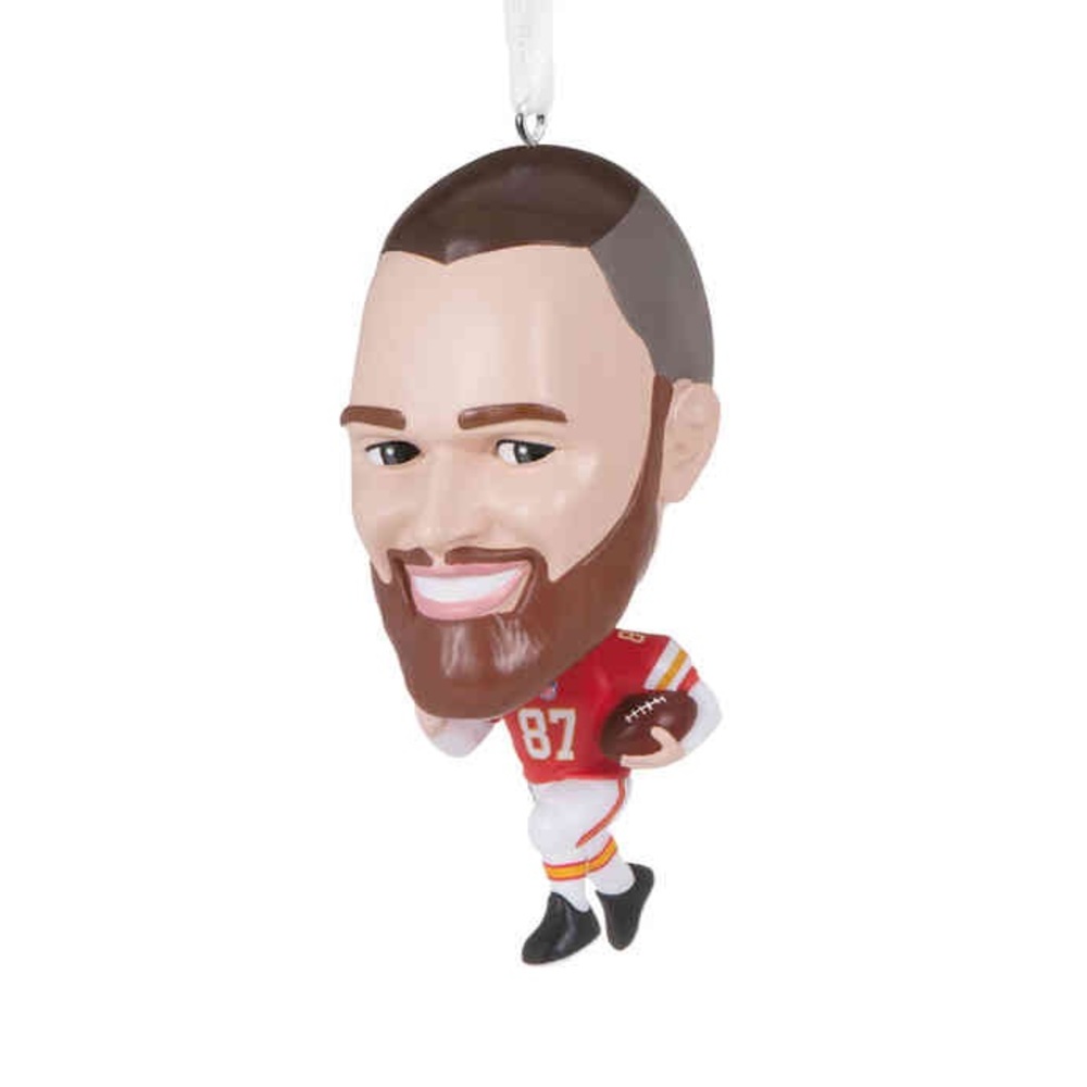 NFL Kansas City Chiefs Travis Kelce Bouncing Buddy Hallmark Ornament